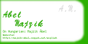 abel majzik business card