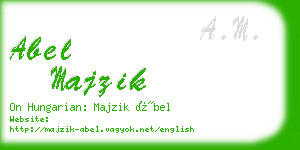abel majzik business card
